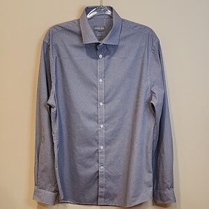 Michael Kors Navy Button Down Shirt